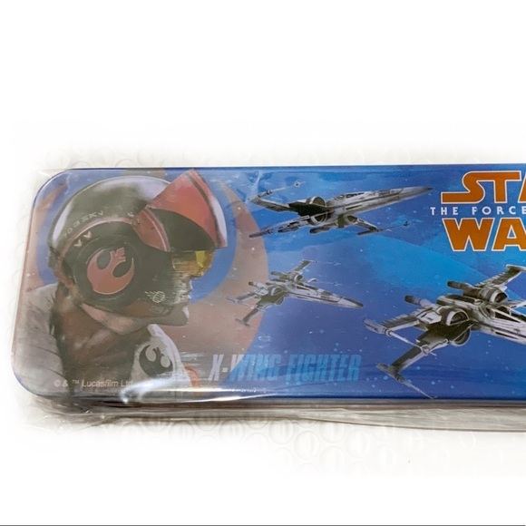 Star Wars Tin Case Storage Box The Force Awakens - Picture 7 of 8